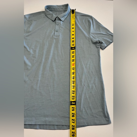 Lululemon Polo Shirt Mens Size Large Blue Polo Golf Performance - Picture 6 of 6